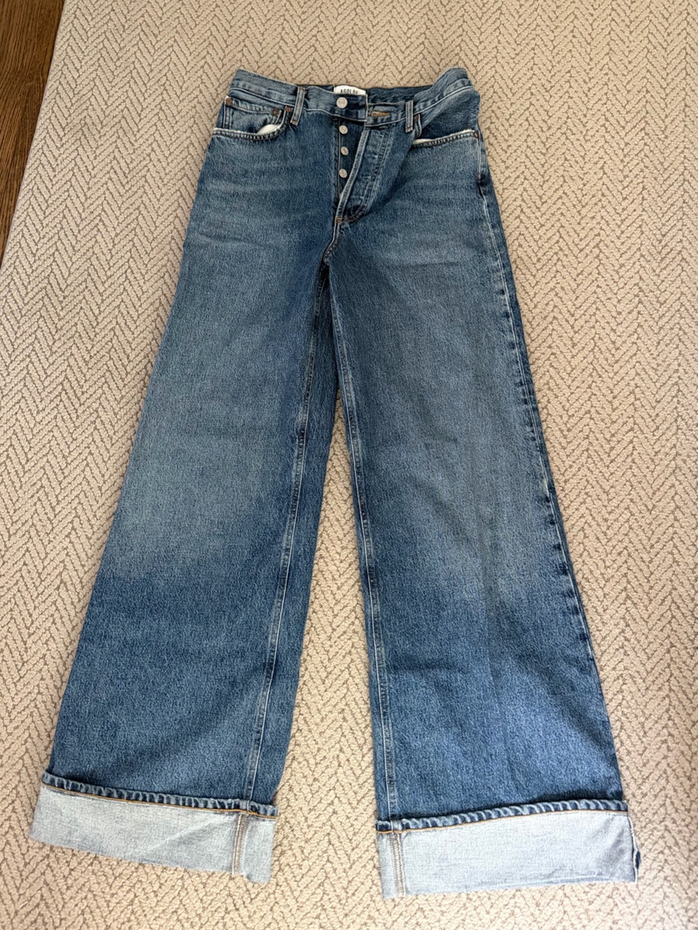 Agolde Dame wide leg high rise jeans color control - Picture 3 of 7